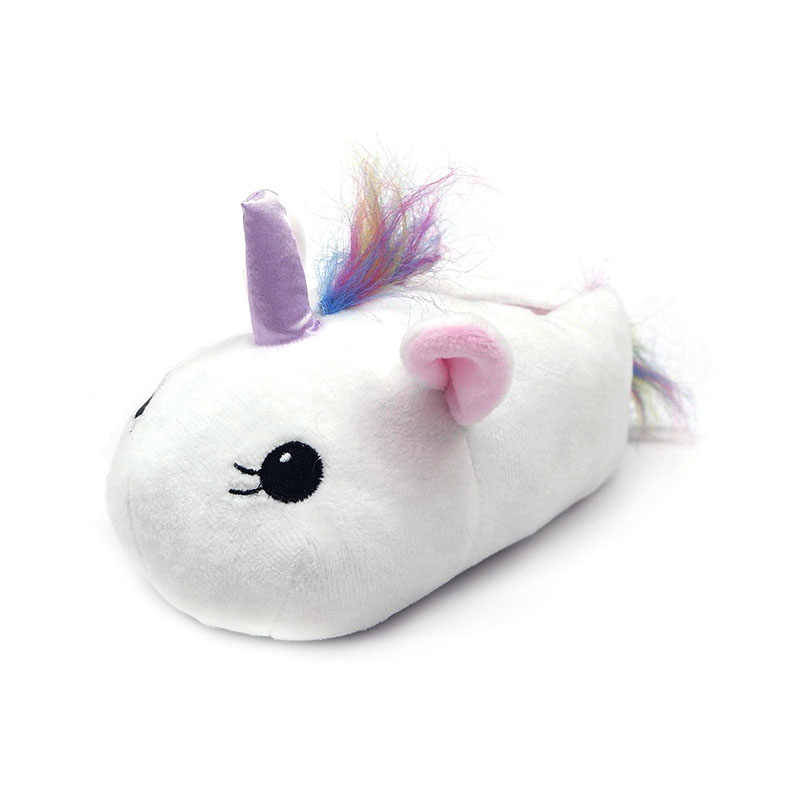 Selipar unicorn putih yang comel