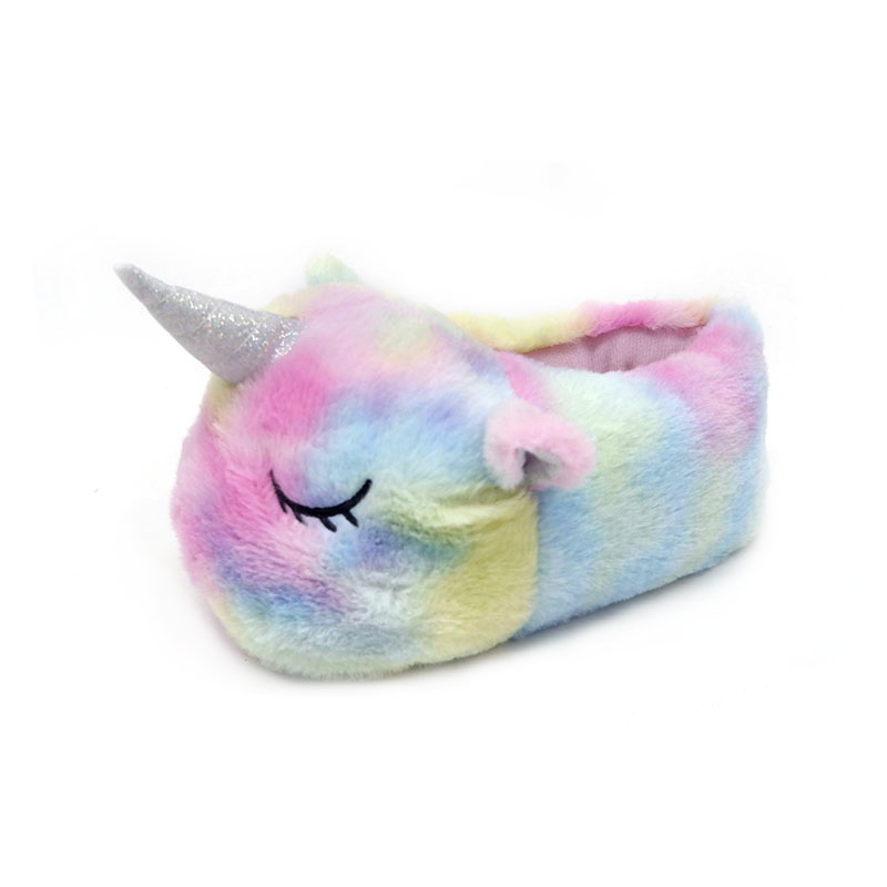 Selipar unicorn pelangi tidur